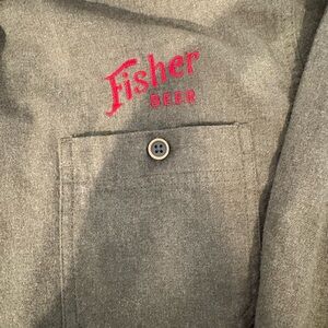 Size XL Weatherproof Vintage Gray Shirt with Red Lining